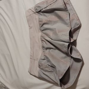 Lululemon speed up shorts, pink sparkle, size 6